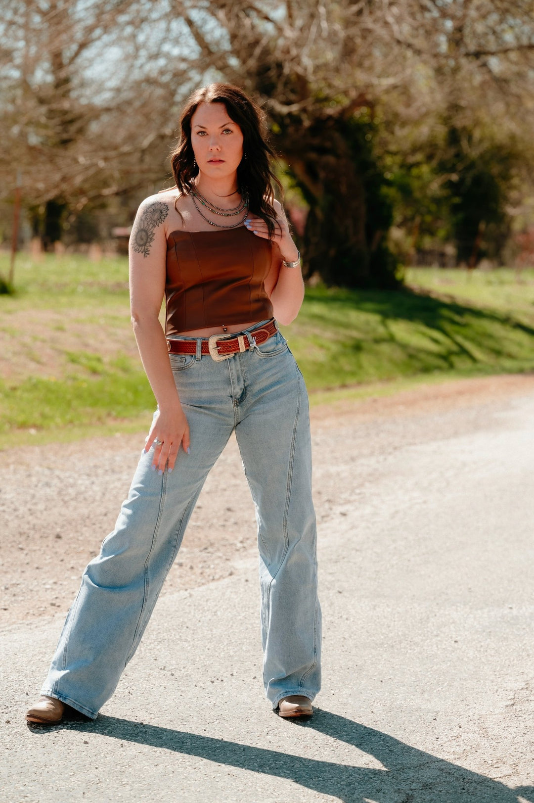 Laramie Wide Leg Jeans - Lunabelle West