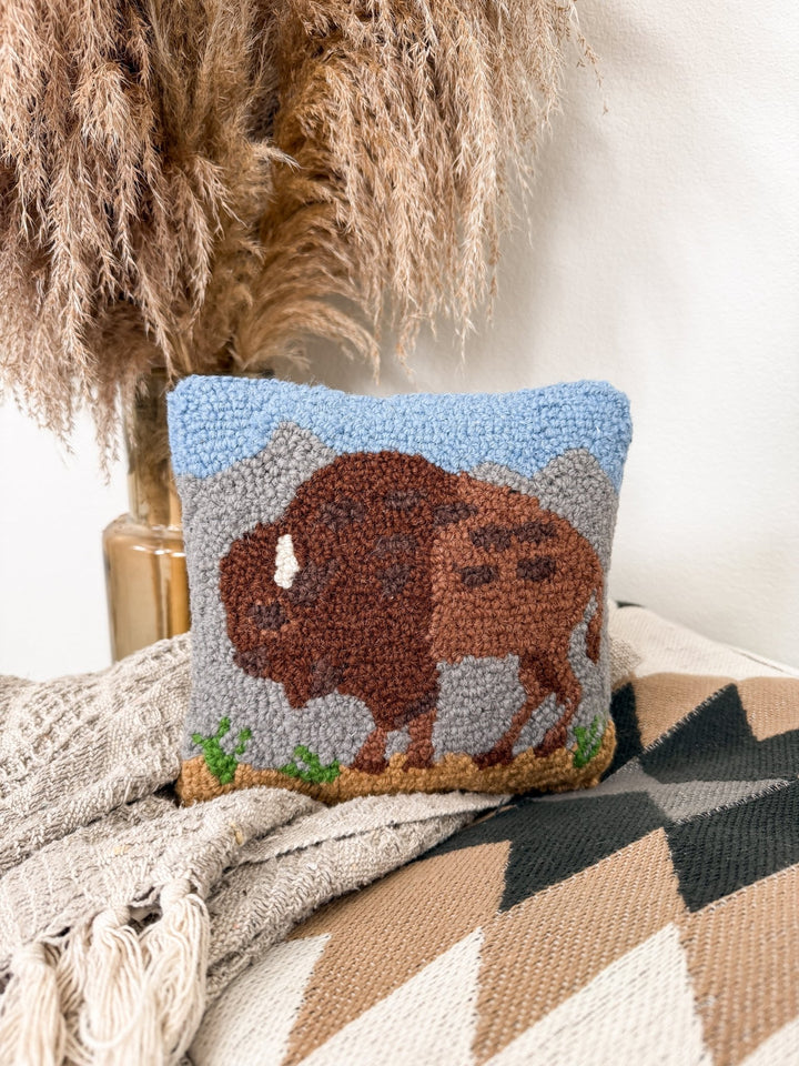Buffalo Hook Pillow - Lunabelle West