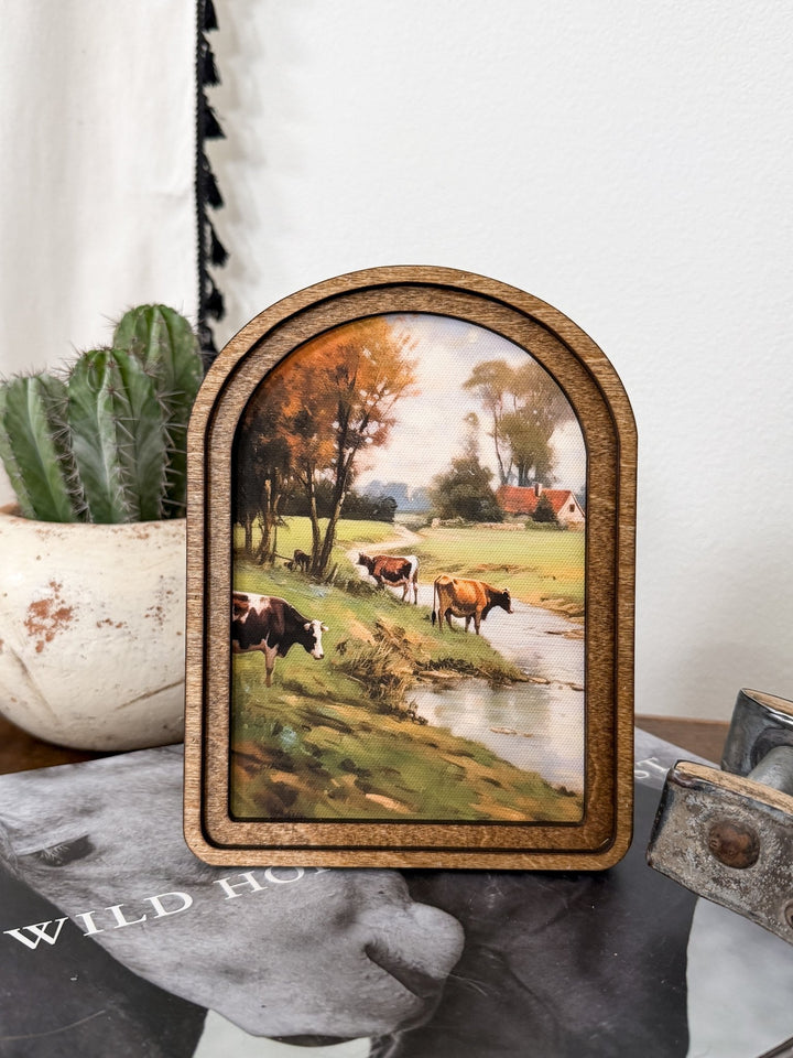 Pasture Stream Framed Art - Lunabelle West