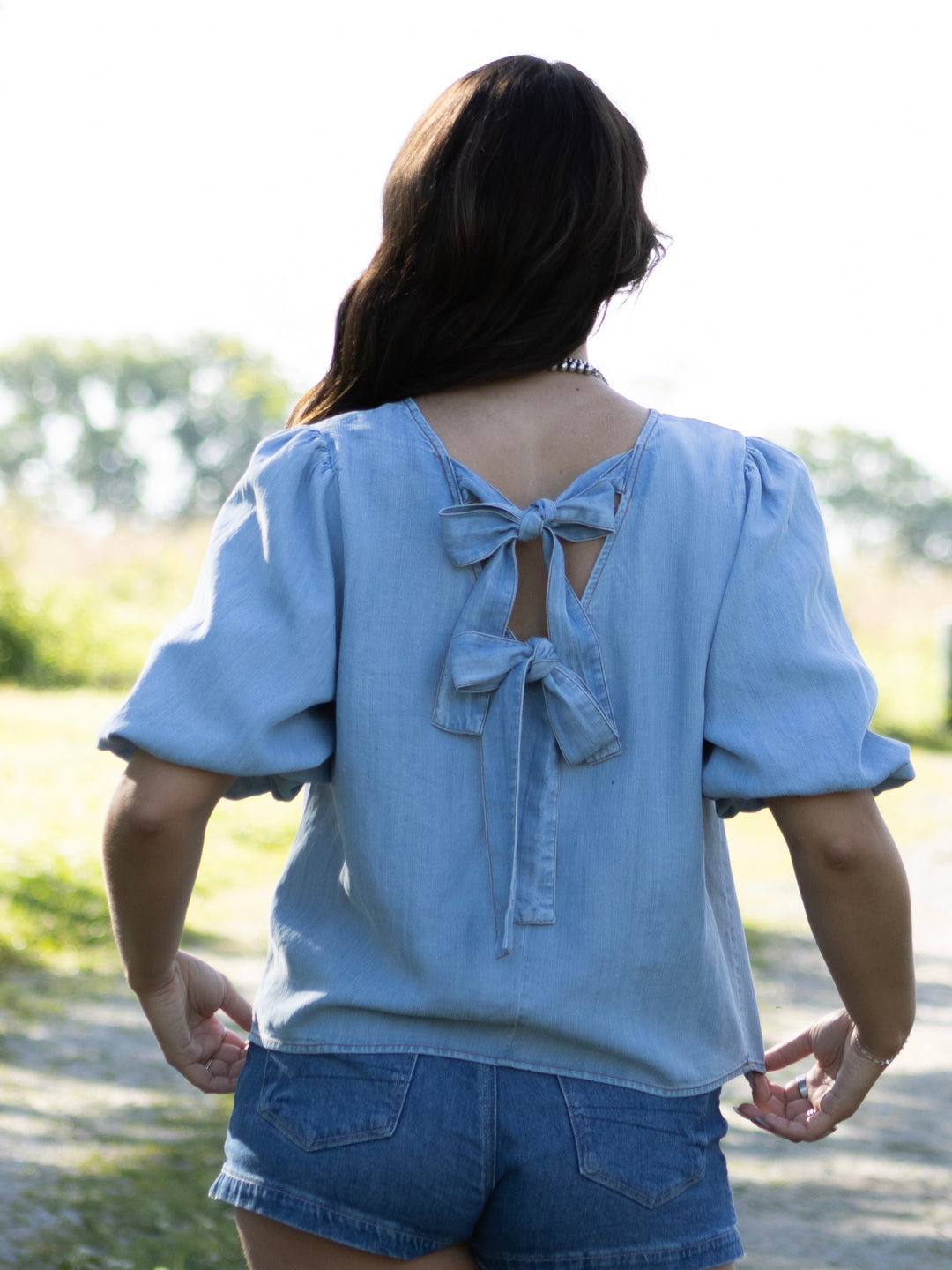 Lila Tie Back Top