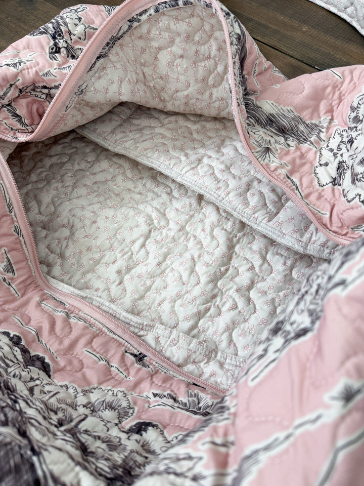 Silver Canyon Quilted Duffle Bag