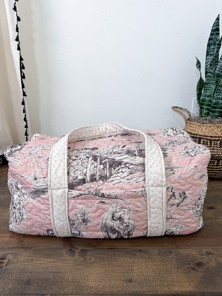 Silver Canyon Quilted Duffle Bag