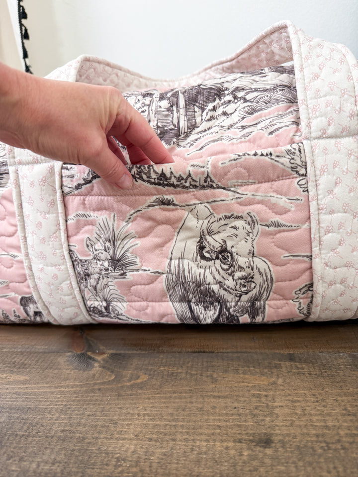 Silver Canyon Quilted Duffle Bag