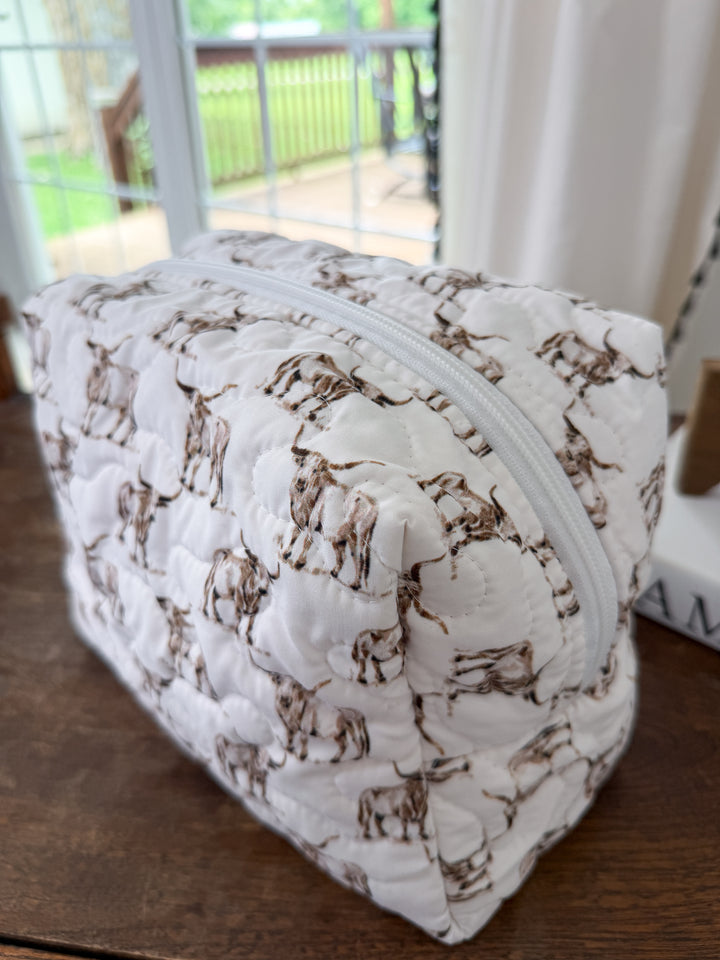 Bandera Quilted Makeup Bag