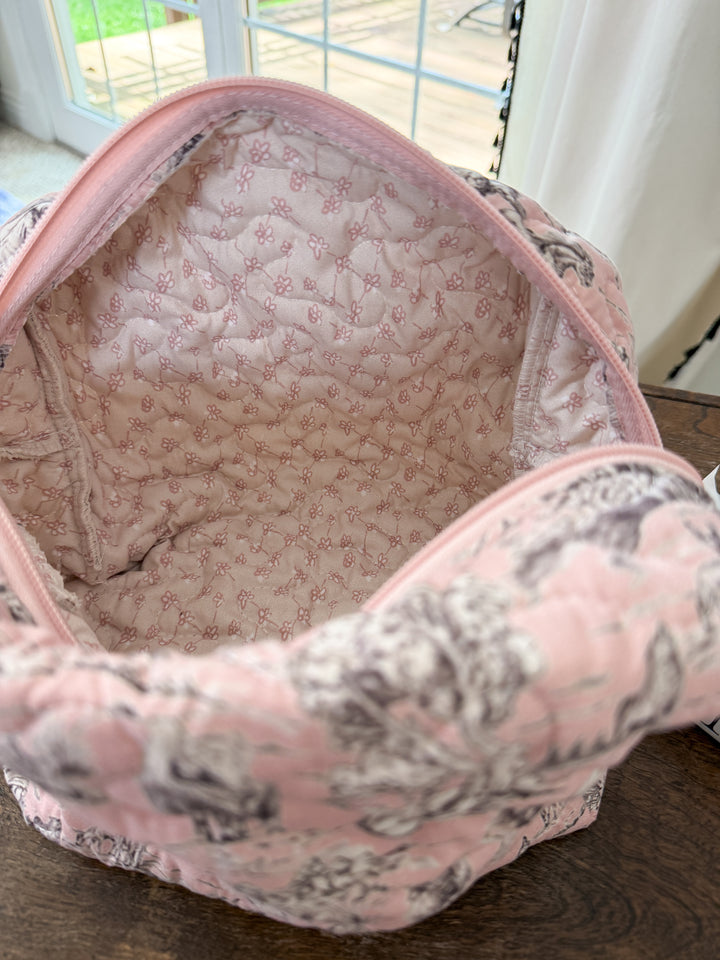 Silver Canyon Quilted Makeup Bag