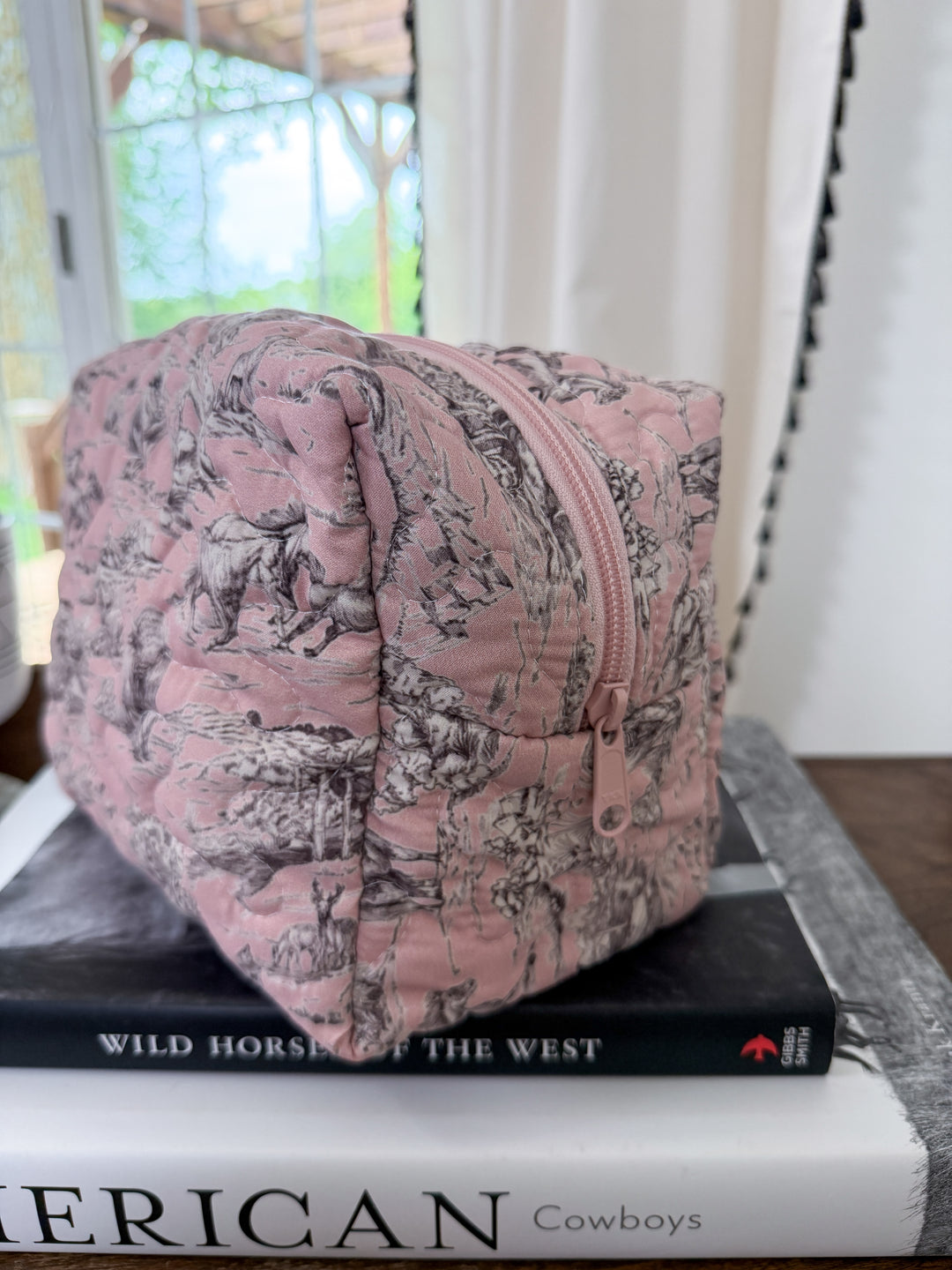 Silver Canyon Quilted Makeup Bag