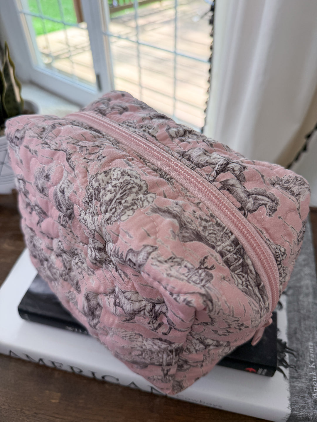Silver Canyon Quilted Makeup Bag