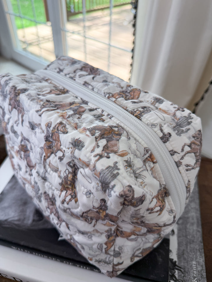 Durango Quilted Makeup Bag