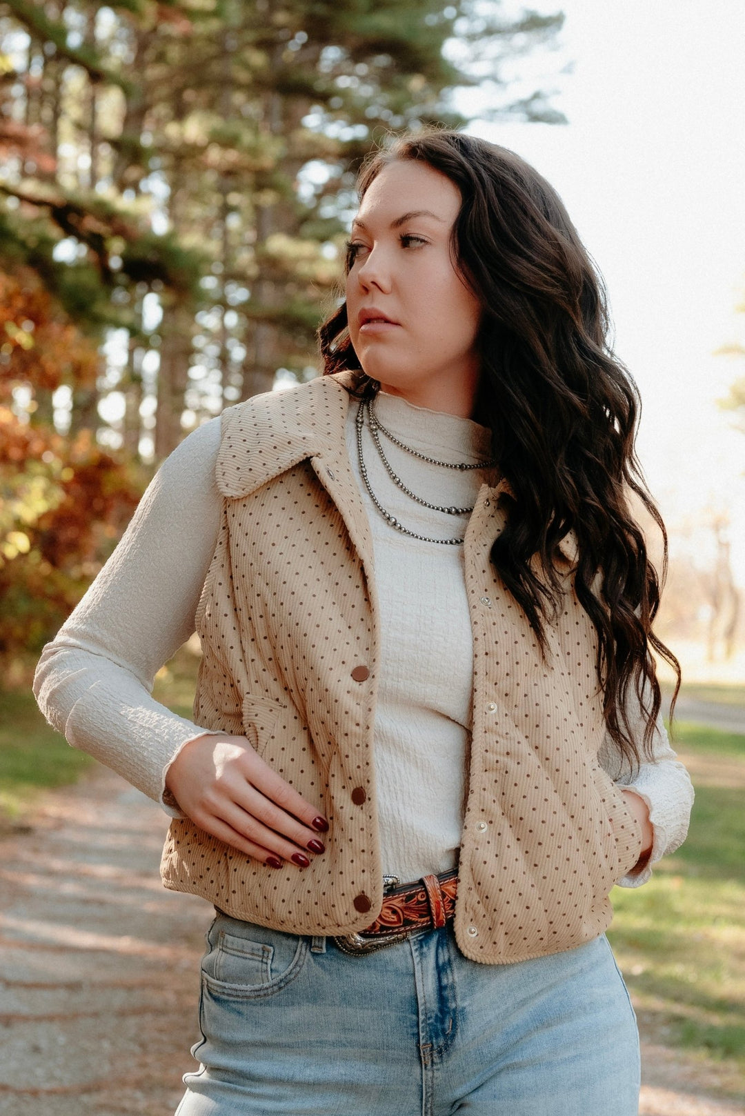 Iverson Corduroy Vest - Lunabelle West