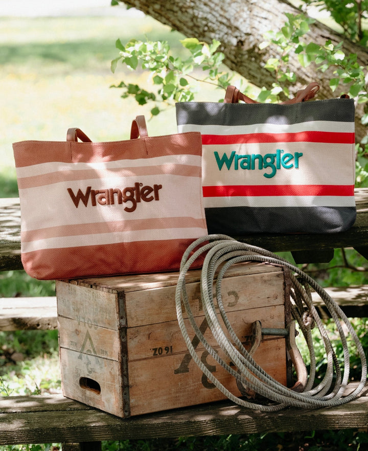Wrangler Canvas Tote (Navy) - Lunabelle West