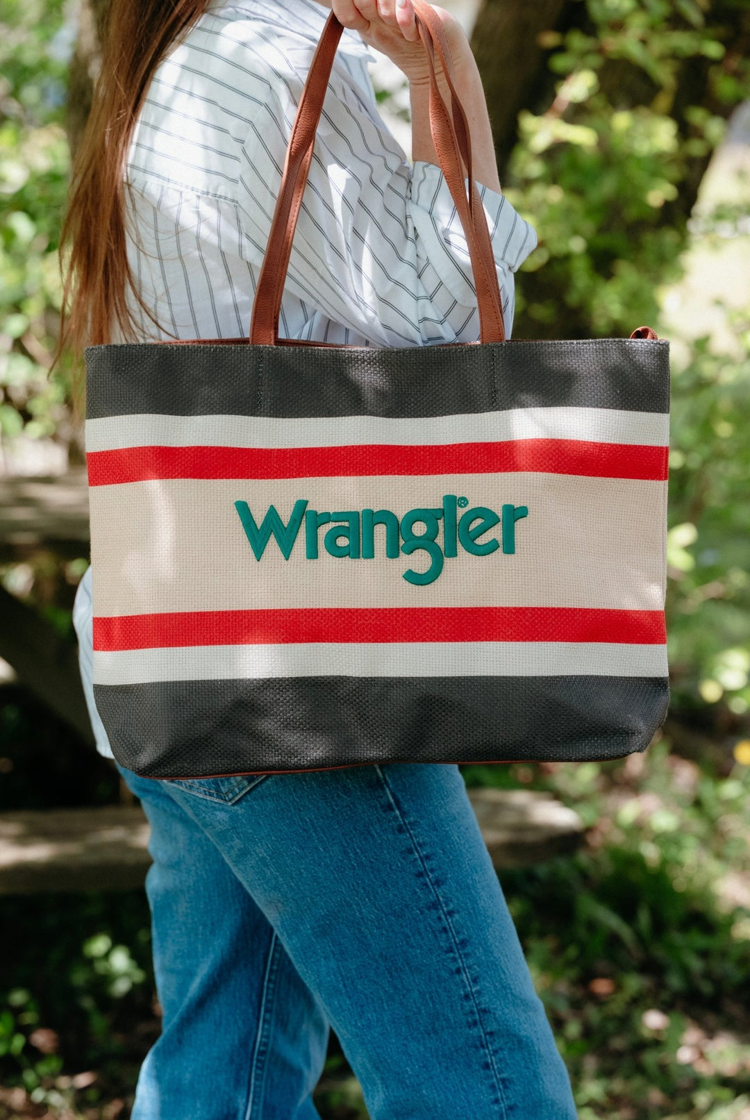 Wrangler Canvas Tote (Navy) - Lunabelle West