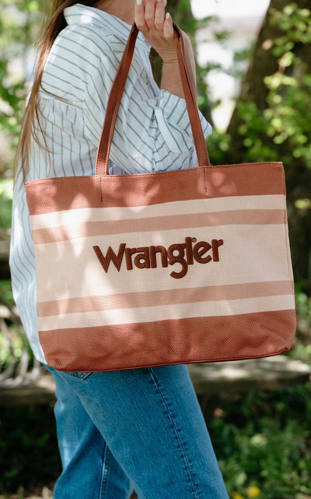 Wrangler Canvas Tote (Tan) - Lunabelle West