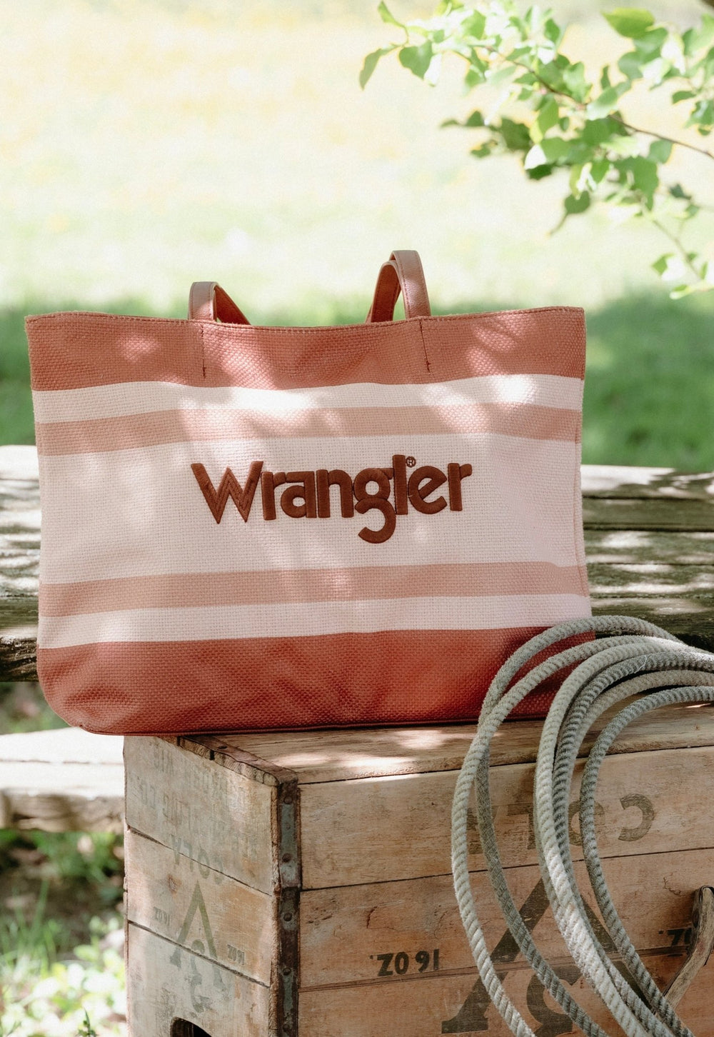 Wrangler Canvas Tote (Tan) - Lunabelle West