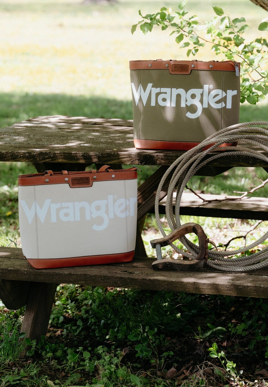Wrangler Canvas Tote (Tan) - Lunabelle West