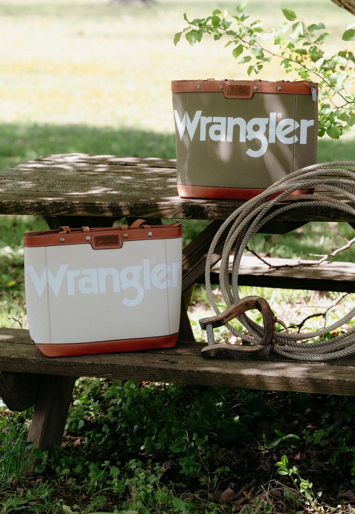 Wrangler Canvas Tote (Tan) - Lunabelle West