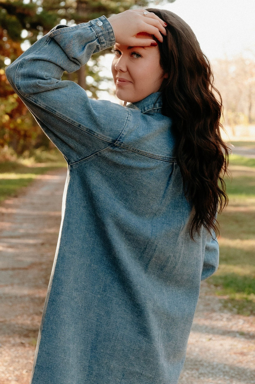 Tipton Denim Shirt Dress - Lunabelle West