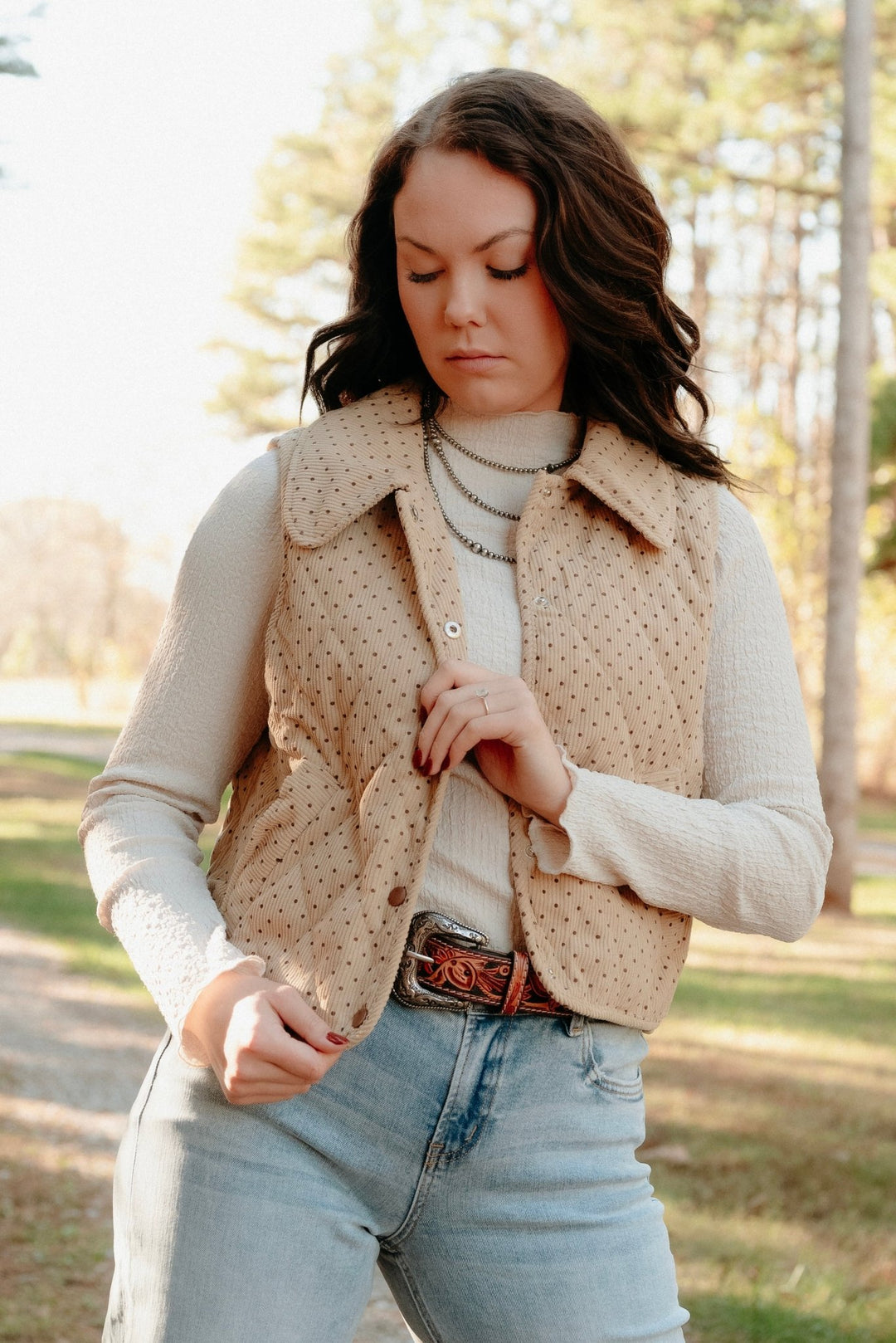 Iverson Corduroy Vest - Lunabelle West