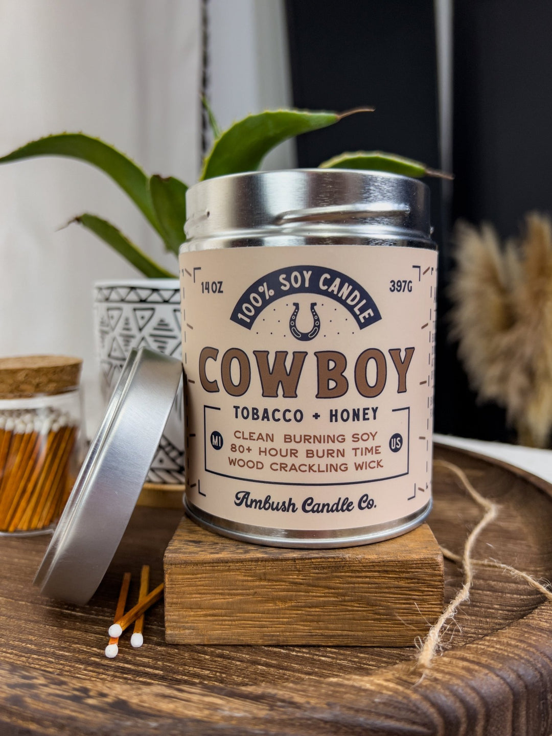 Cowboy Soy Candle - Lunabelle West
