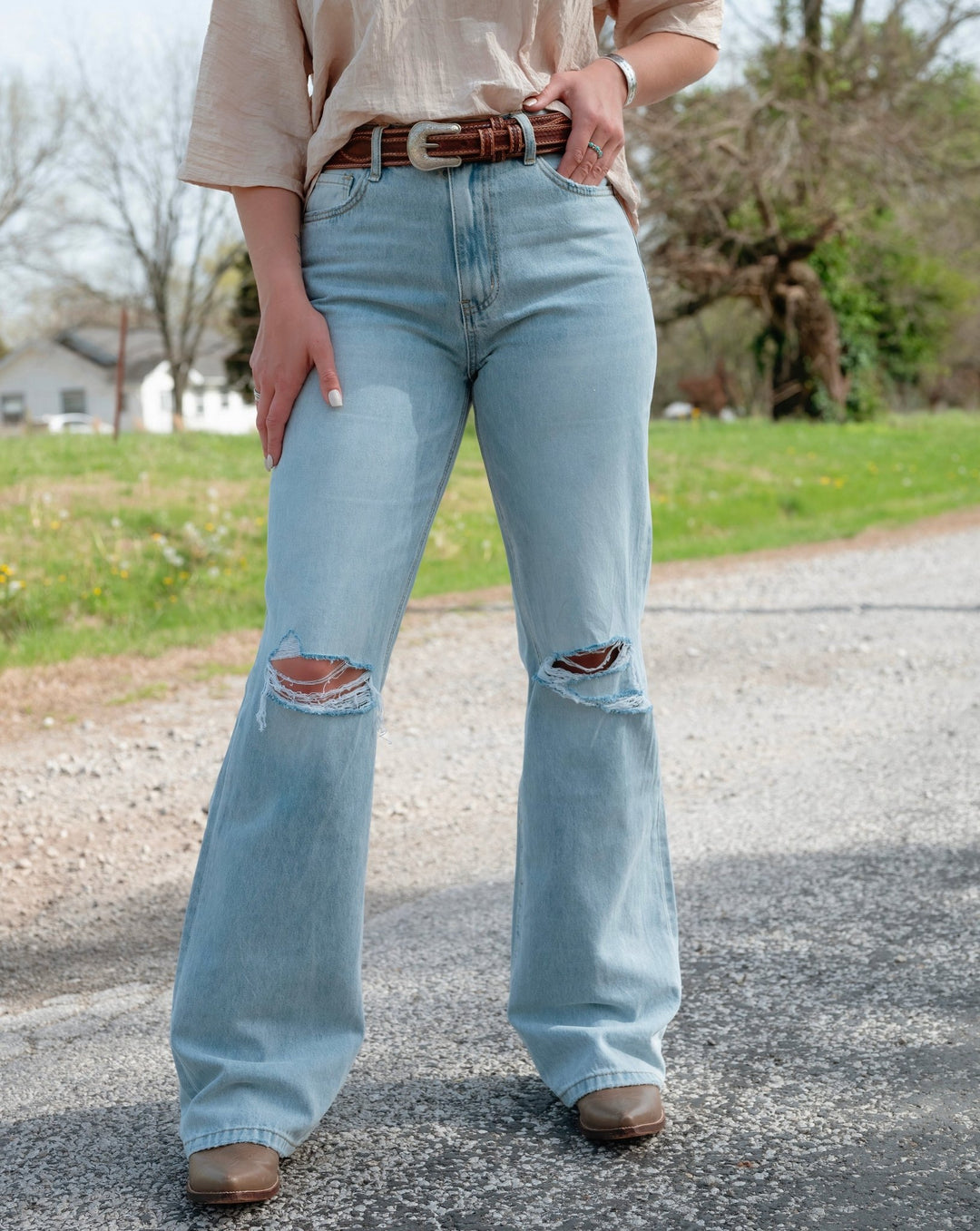 Hudson Vintage Flare Jeans - Lunabelle West