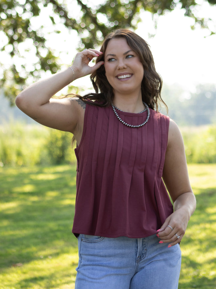 Berry Jersey Top