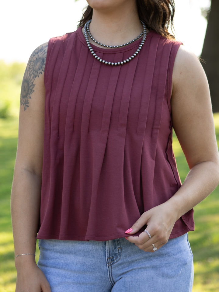 Berry Jersey Top