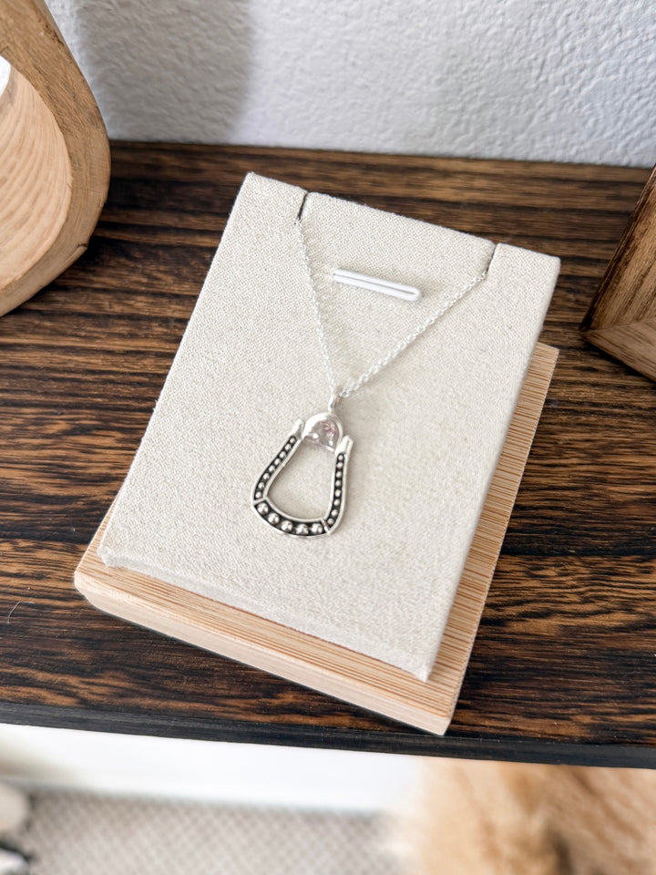 Stirrup Sterling Silver Necklace