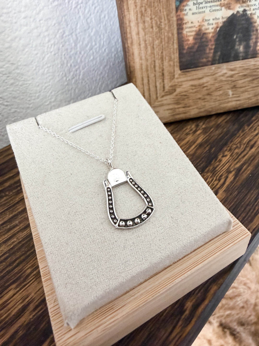 Stirrup Sterling Silver Necklace