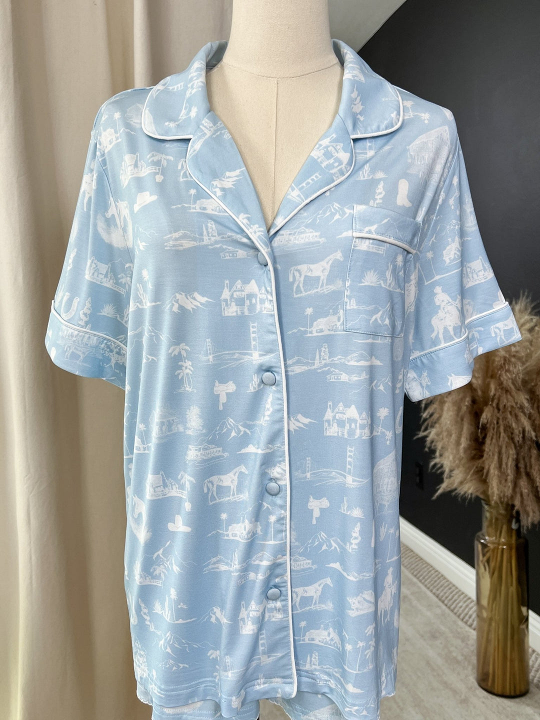 Coastal Cowgirl Pajama Set - Lunabelle West