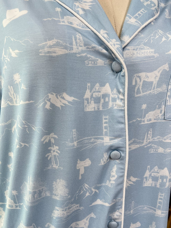 Coastal Cowgirl Pajama Set - Lunabelle West