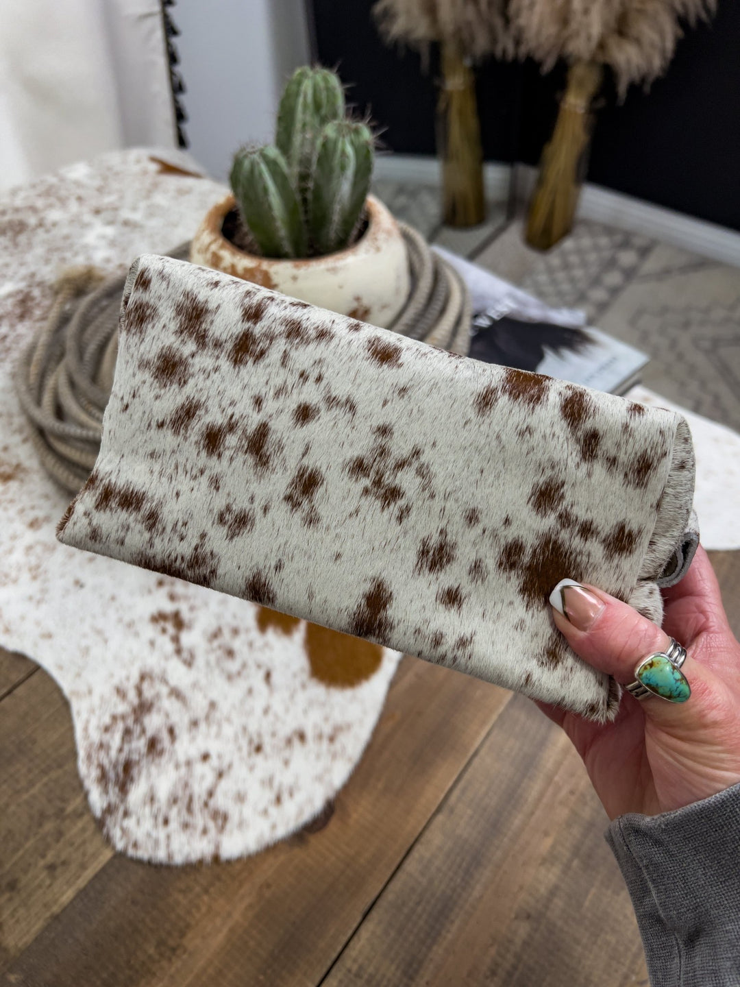 Hair on Hide Makeup Bag - Lunabelle West