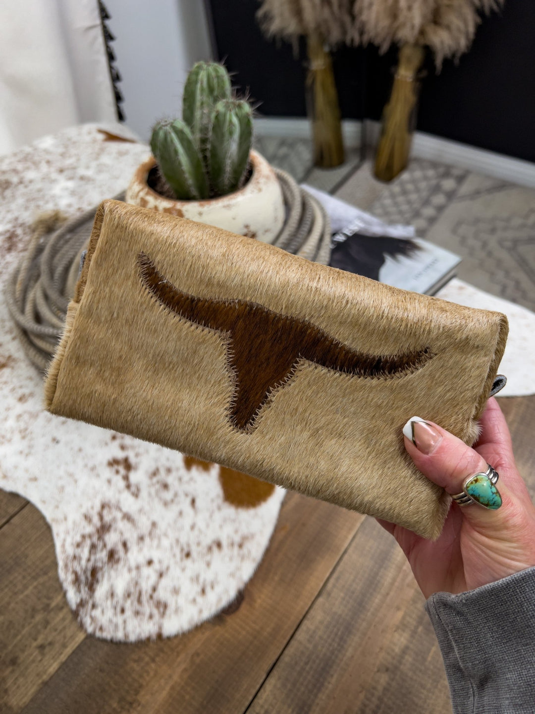 Longhorn Makeup Bag - Lunabelle West