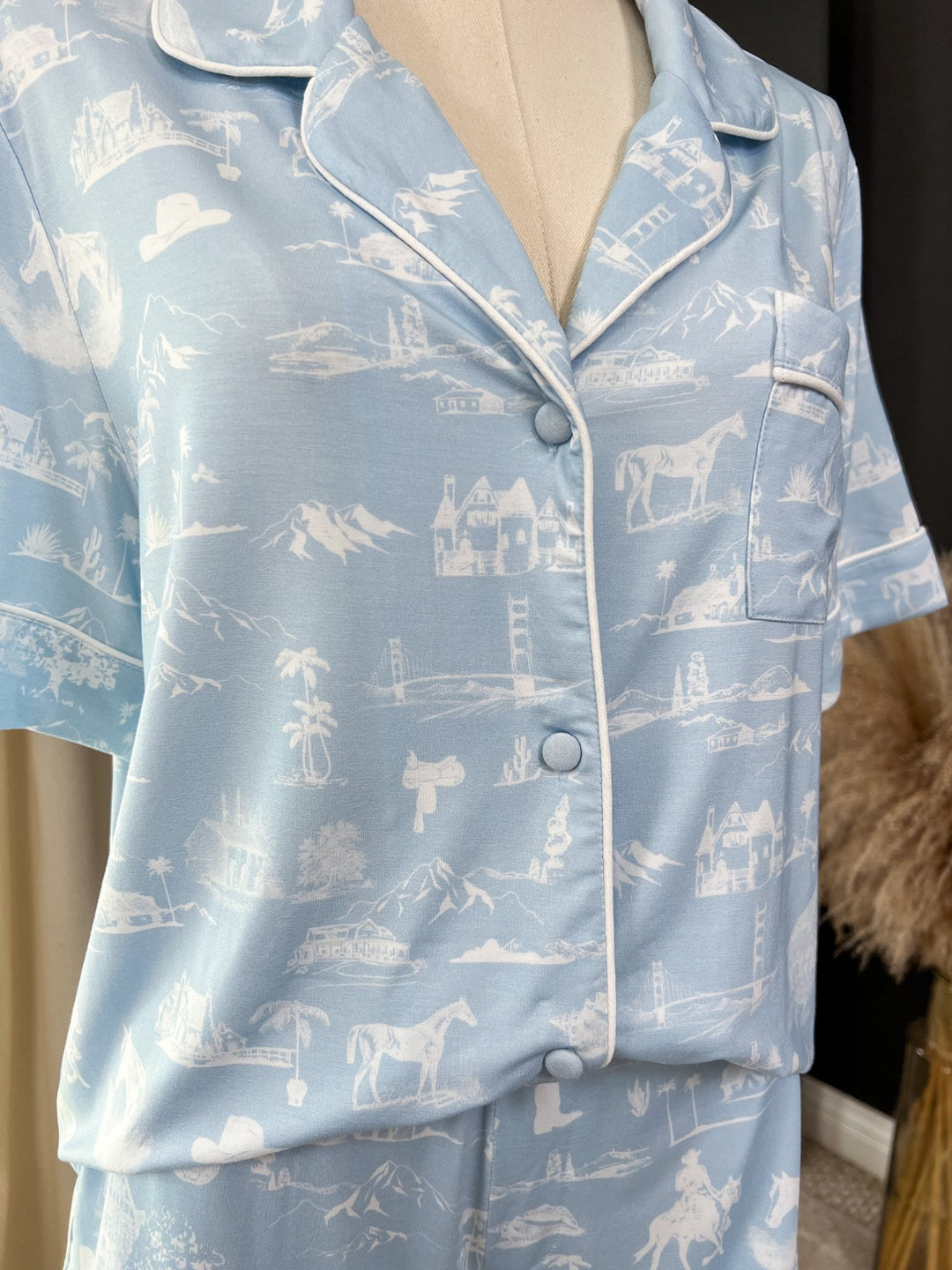 Coastal Cowgirl Pajama Set - Lunabelle West