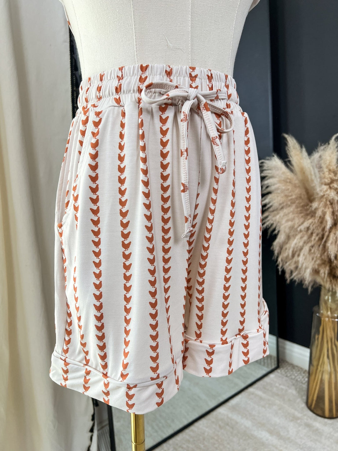 Chicken Stripe Pajama Set - Lunabelle West
