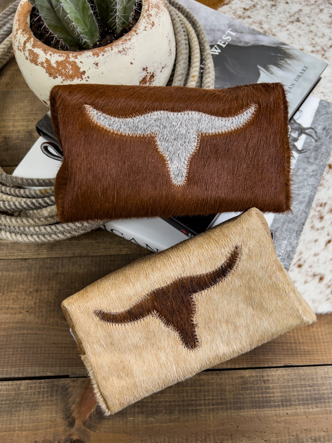 Longhorn Makeup Bag - Lunabelle West