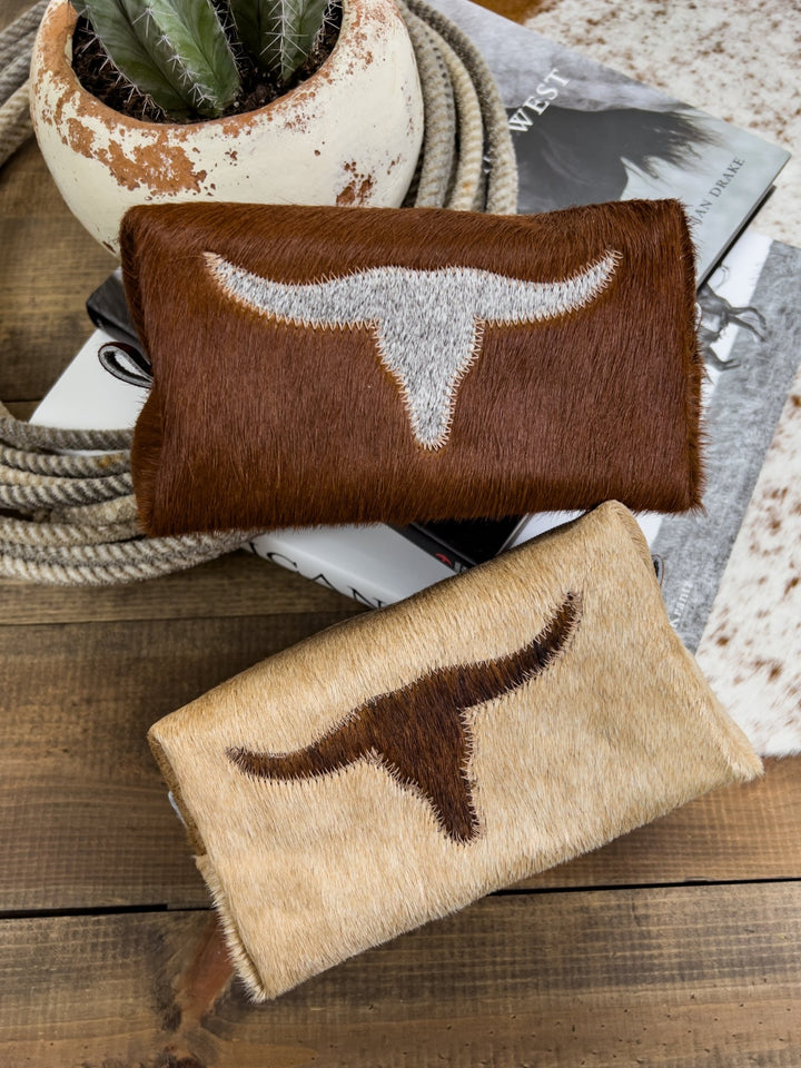 Longhorn Makeup Bag - Lunabelle West
