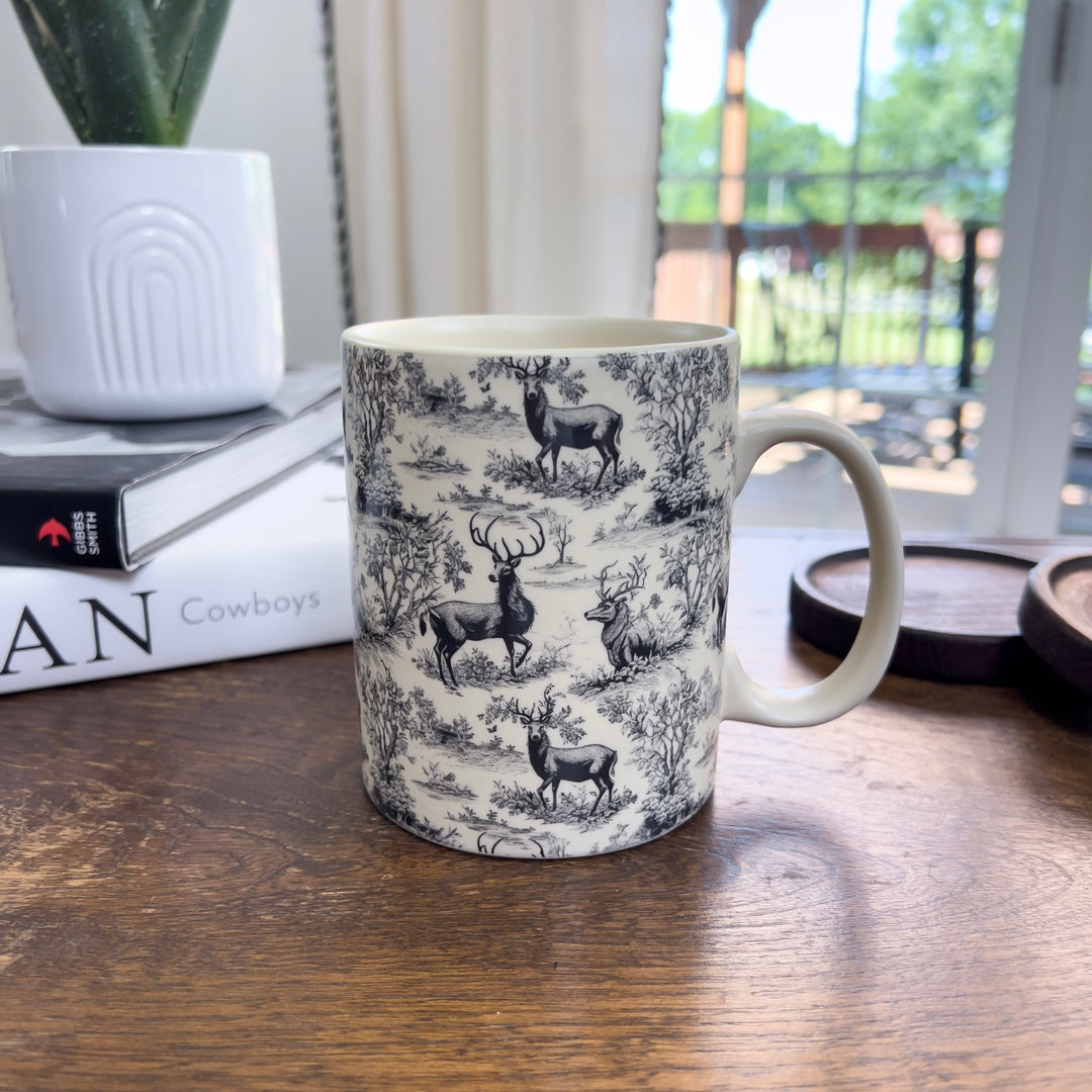 Deer Toile Mug - Lunabelle West