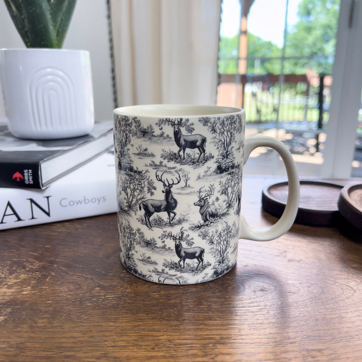Deer Toile Mug - Lunabelle West