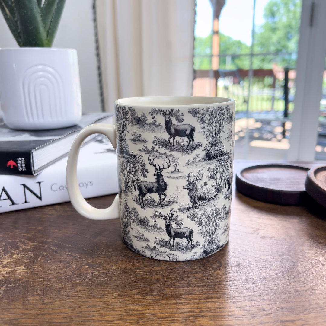Deer Toile Mug - Lunabelle West
