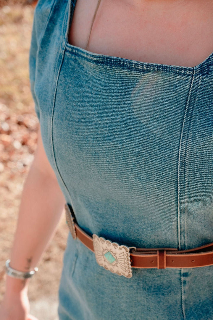 Porter Denim Dress - Lunabelle West