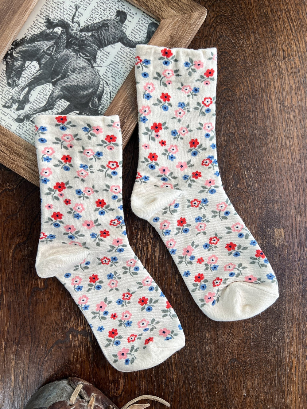 Arabella Floral Socks - Lunabelle West