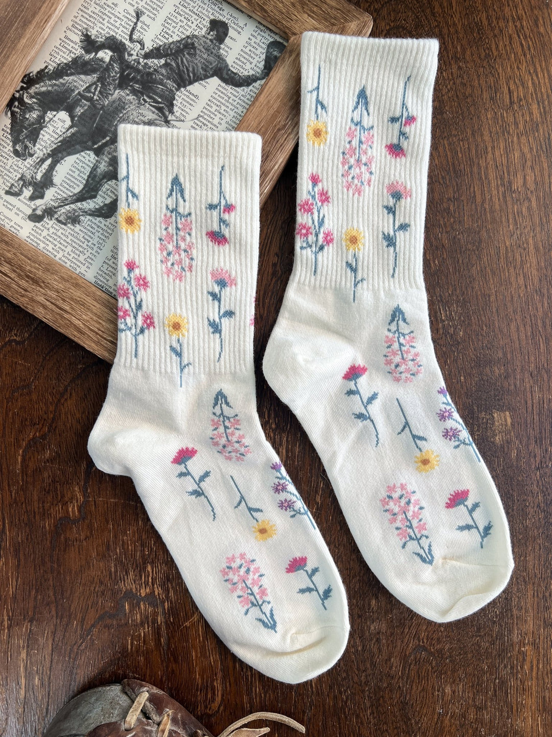 Tallulah Floral Socks - Lunabelle West
