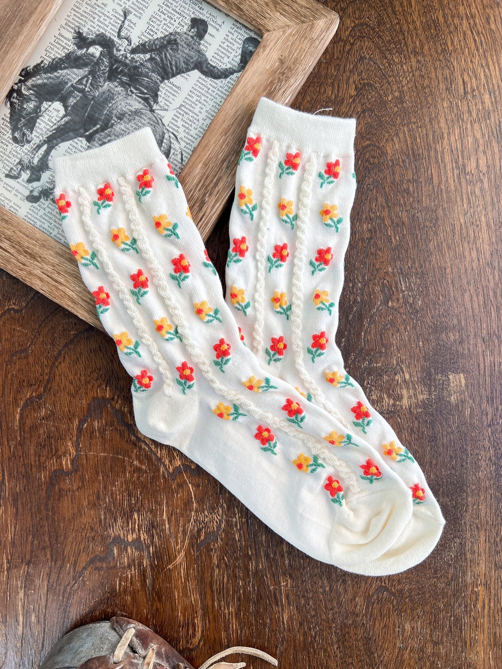 Annie Floral Socks - Lunabelle West