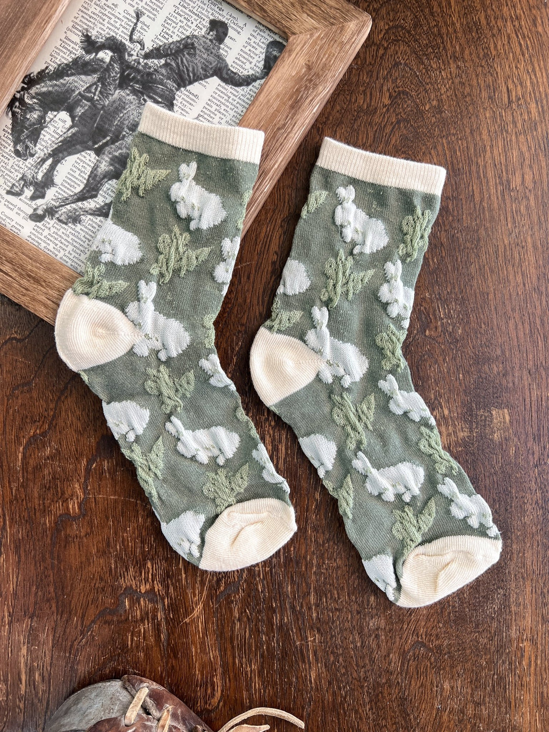 Jude Embossed Socks - Lunabelle West