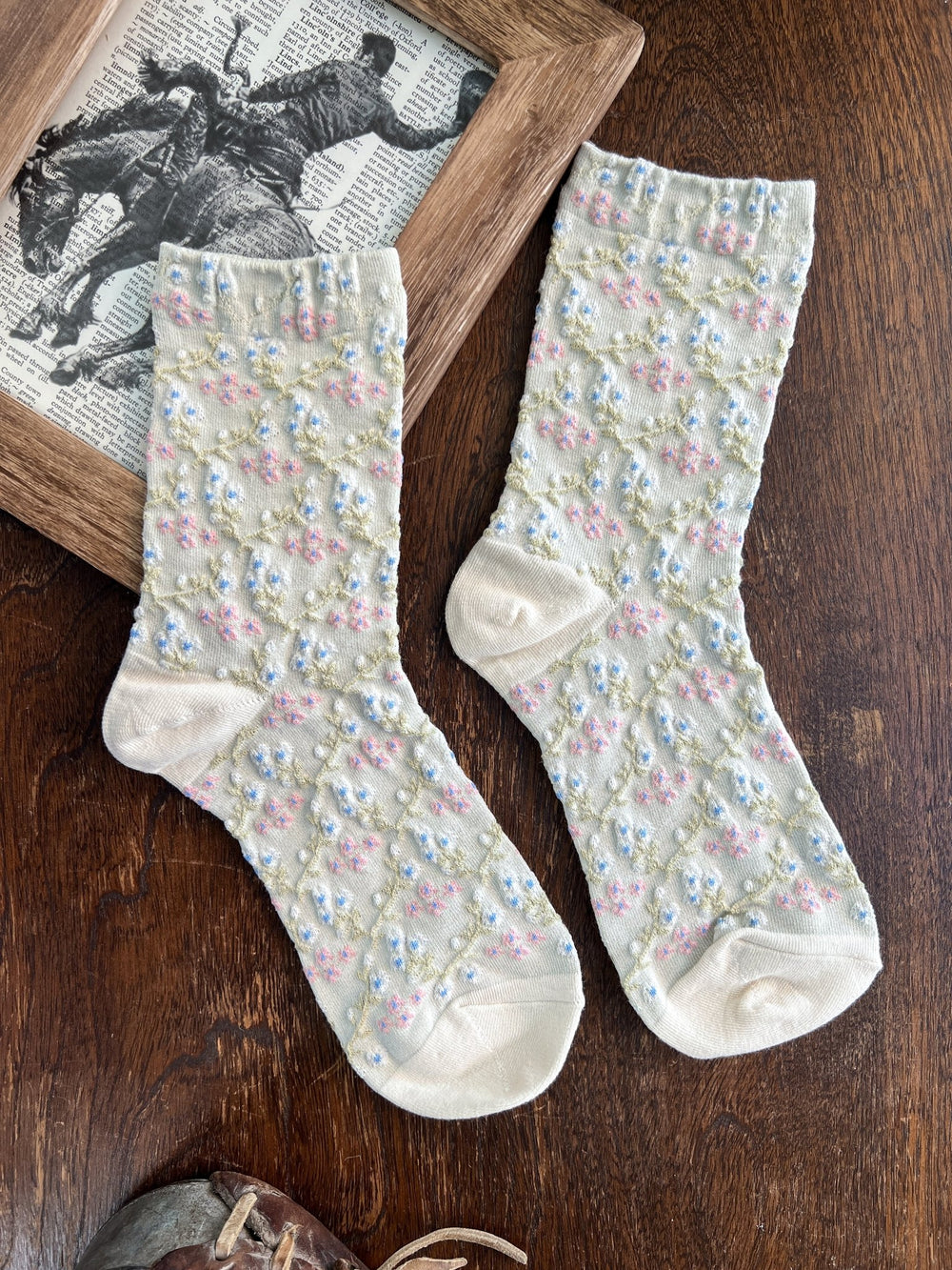 Katie Floral Socks - Lunabelle West