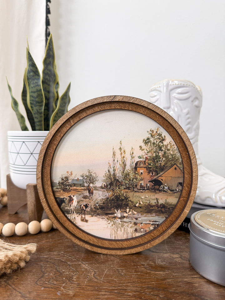 Farm Pond Framed Art