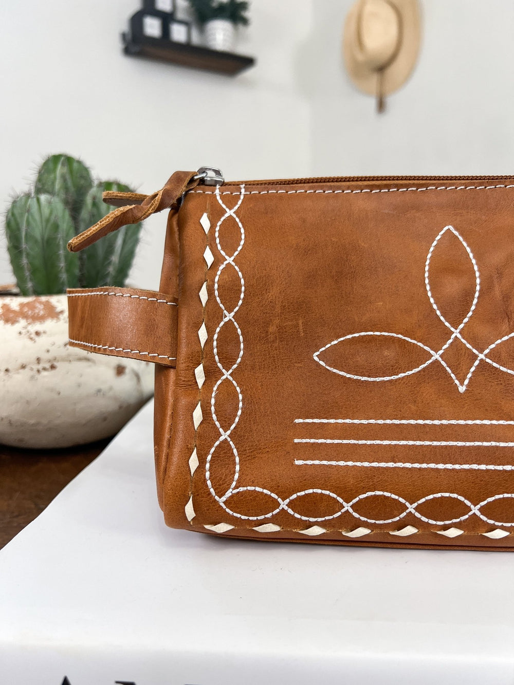 Boot Stitch Toiletry Bag - Lunabelle West