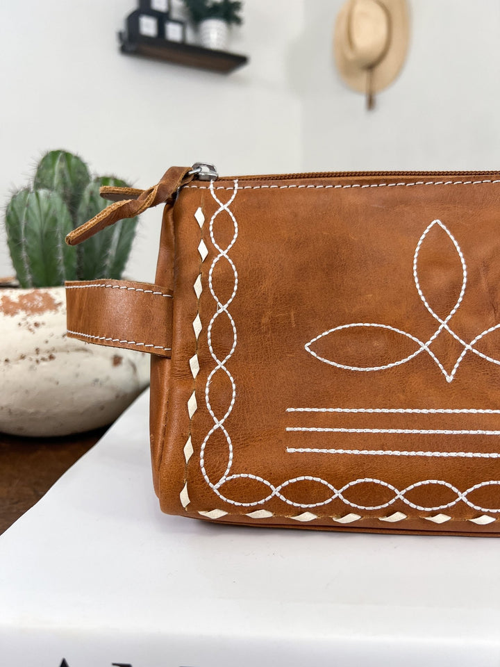 Boot Stitch Toiletry Bag - Lunabelle West