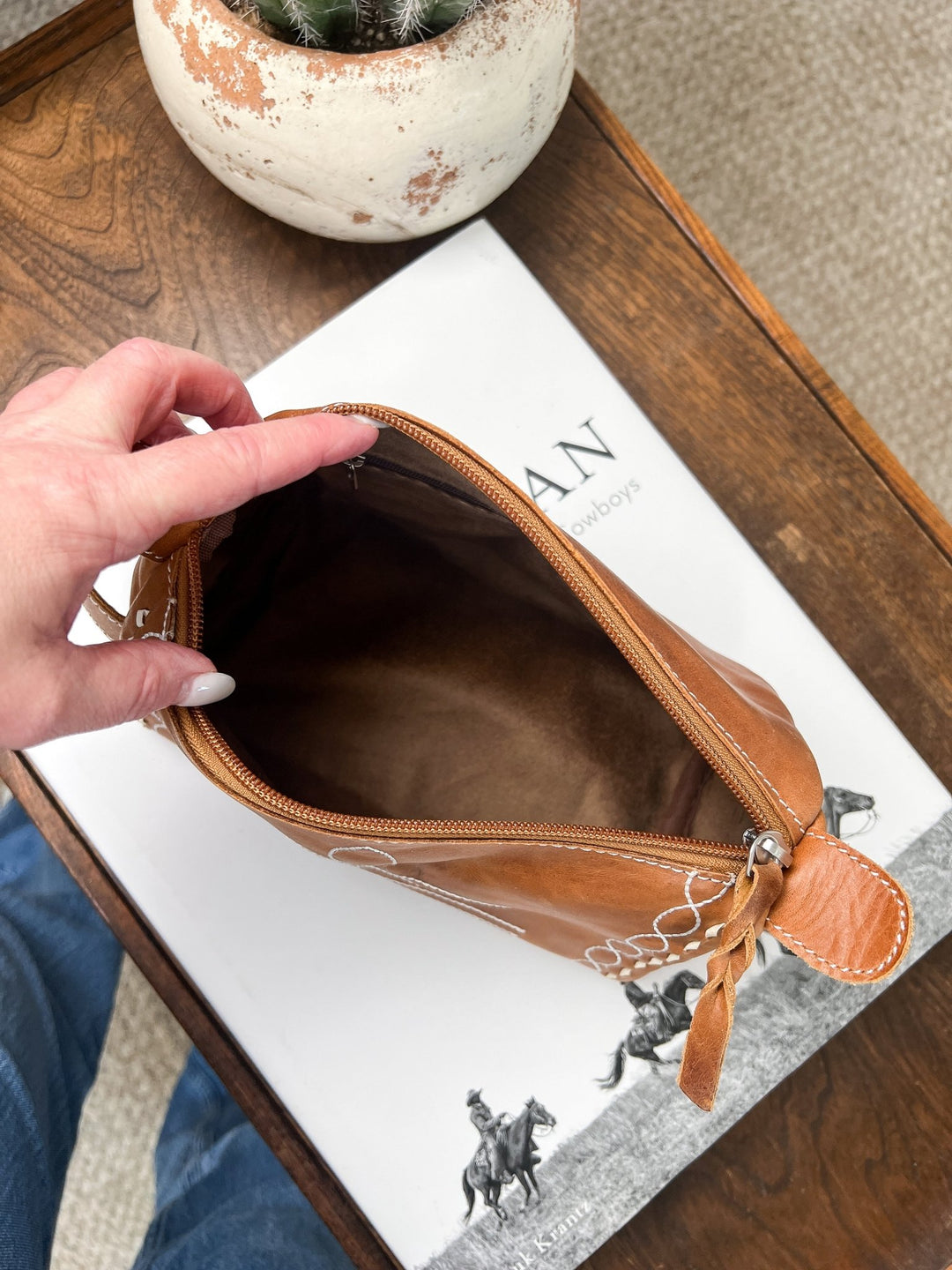 Boot Stitch Toiletry Bag - Lunabelle West