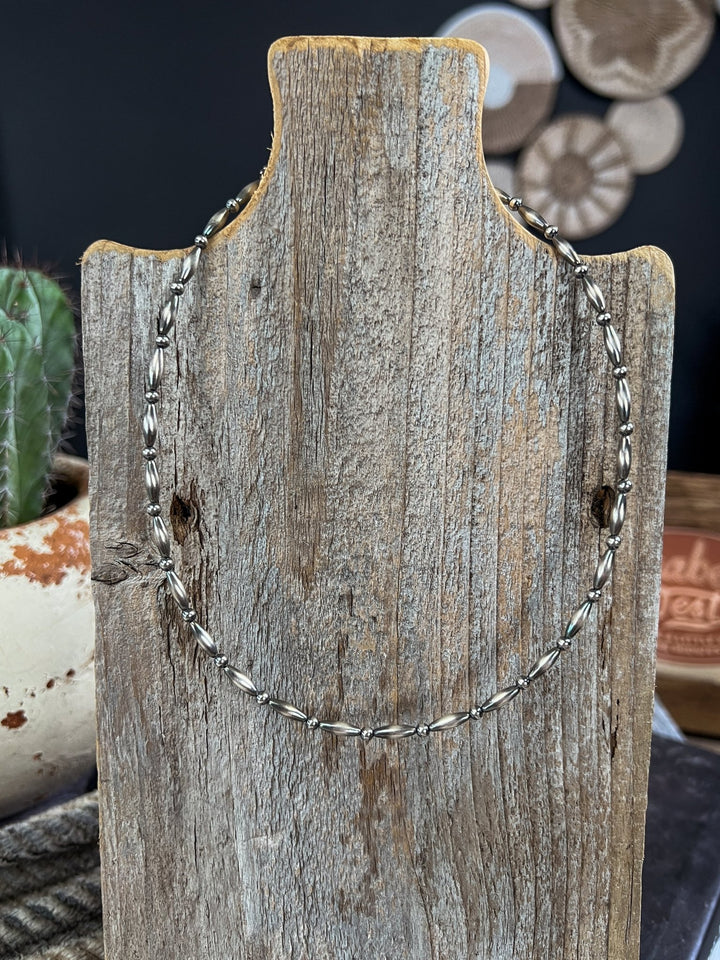 Emmet 14" Sterling Silver Necklace - Lunabelle West