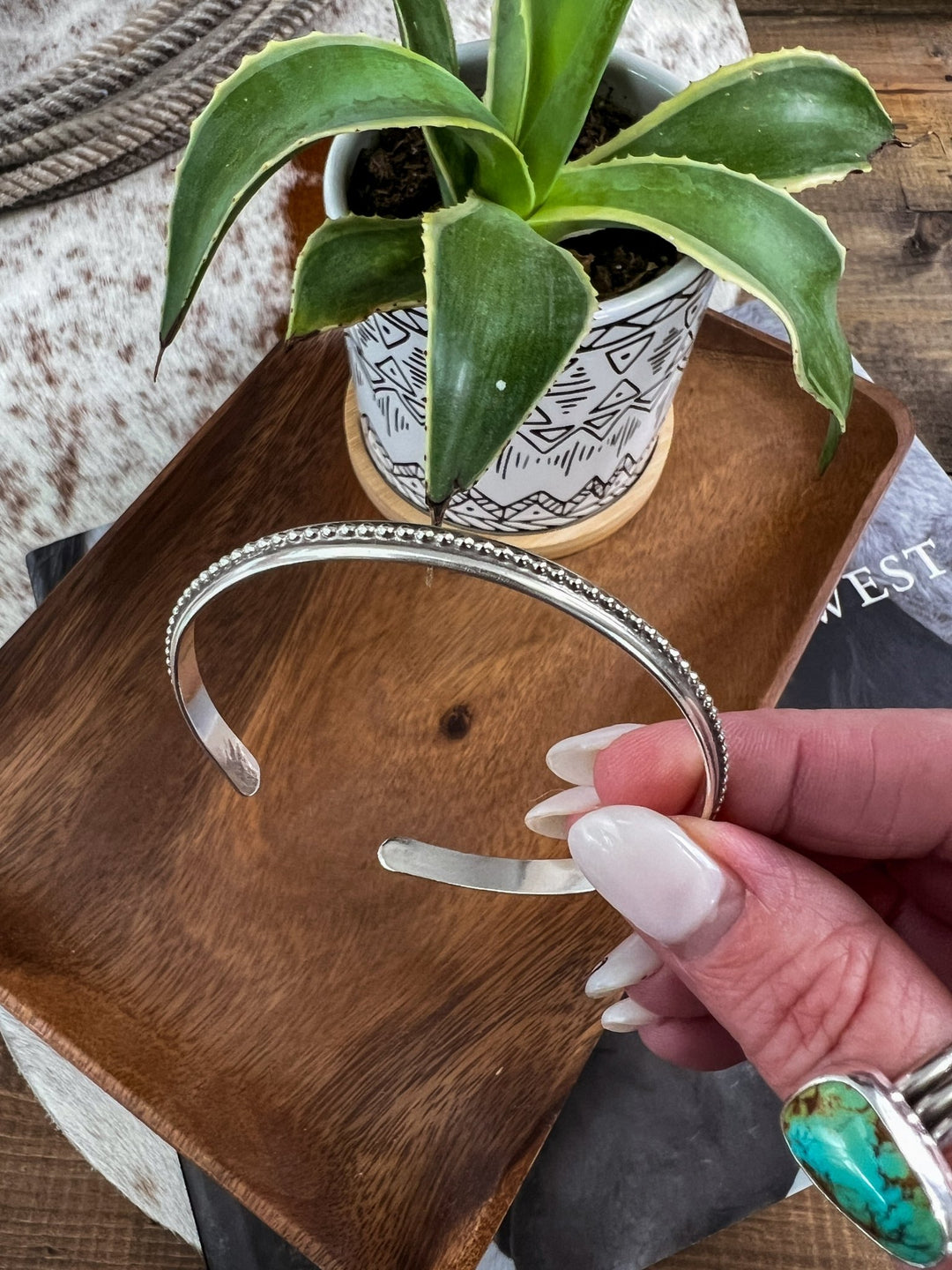 Palmer Beaded Cuff Bracelet - Lunabelle West